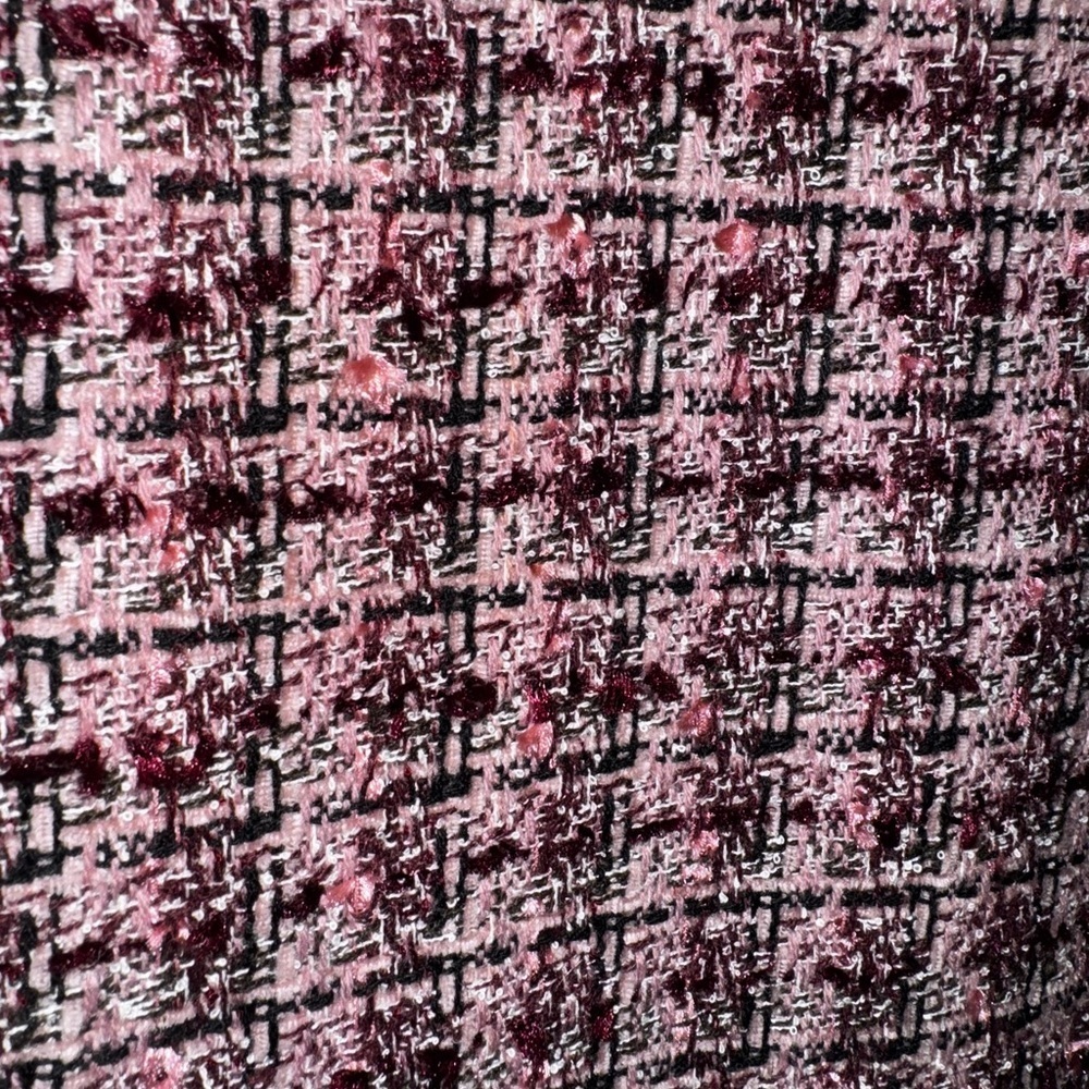 Maggie Barnes Plus Vintage Purple Pink Plaid Button Up Jacket 1X - Picture 2 of 10
